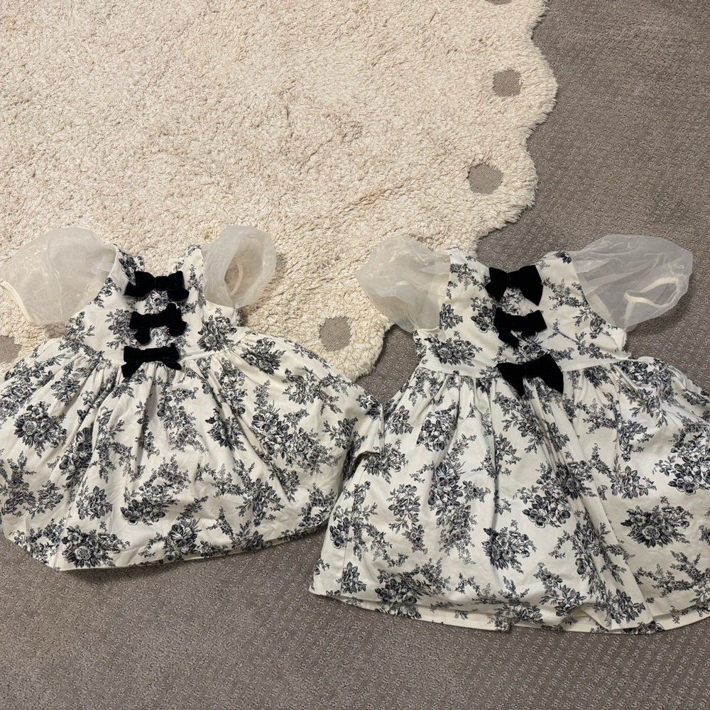 2 Janie and Jack Toile Holiday Dress